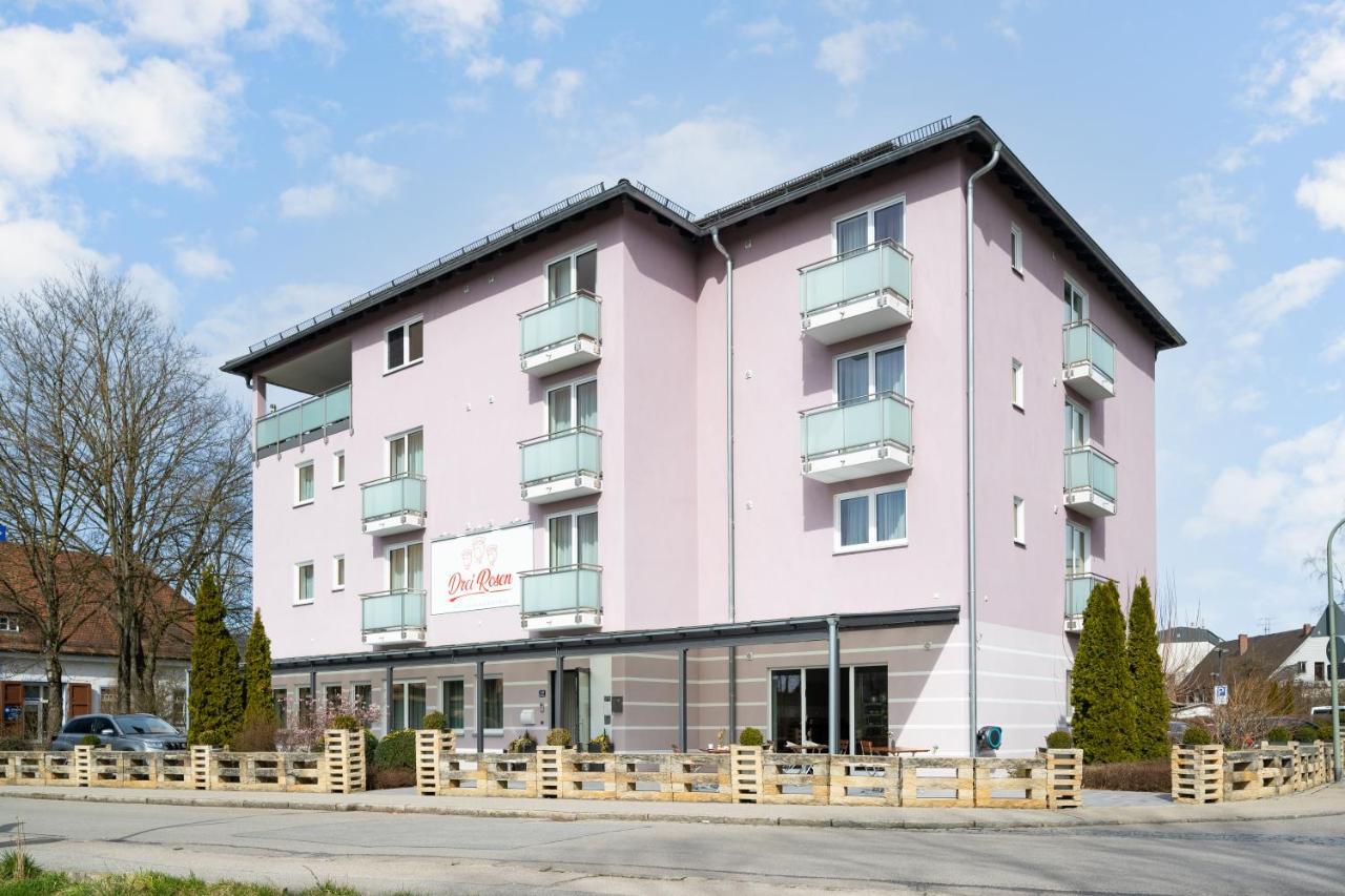 Moosburg an der Isar Hotel Drei Rosen מראה חיצוני תמונה